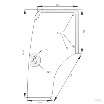 LH Door Glass