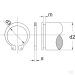 Circlip external 27mm