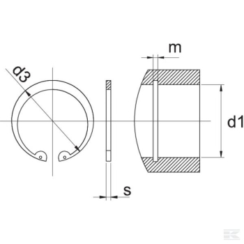 Circlip internal 75mm