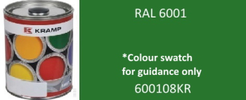 600108KR RAL6001 Emerald Green Mchale Green equiv. Machinery paint 1 Litre