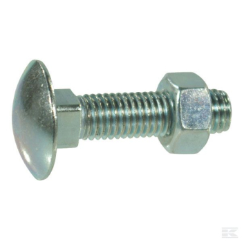 M10X120 Carriage Bolt & Nut