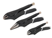 AK6863B Locking Pliers Set 3pc Quick Release - Black Finish