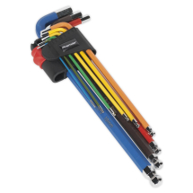 AK7191 Sealey Hex Key Set 9pc Metric Coloured