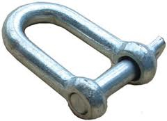 Galv D Shackle 1/4Inch 6mm