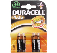 Duracell Size AAA - Pack 4