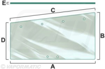 VPM7167 - Side Window Glass L Cab Clear