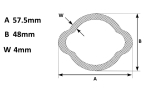 VTE2003 Lemon PTO tube Outer - Per Metre