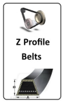 Z027 Wrapped Classical Z27 Belt Dimensions:  A = 10mm by B = 6mm