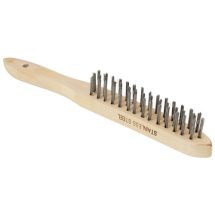 04169 SIP Wire Brush 3 Row Stainless Steel