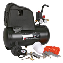 06296 SIP 245/25 Air Compressor with free 7 piece kit