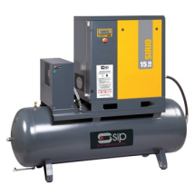 06322 SIP Sirio 08-10-270ES Three Phase Screw Compressor and Dryer