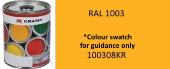 100308KR Kramp RAL 1003 Signal Yellow paint 1 Litre