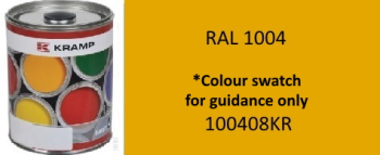 100408KR Kramp RAL 1004 Golden Yellow paint 1 Litre