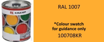 100708KR RAL1007 Daffodil Yellow paint 1 Litre