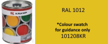 101208KR Kramp RAL 1012 Lemon Yellow paint 1 Litre