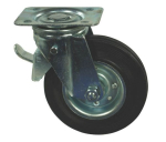 600125GP Swivel Castor Wheel + Brake 125mm