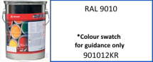 901012KR RAL 9010 Pure White paint 5 Litre 901012KR RAL 9010 Pure White paint 5 Litre