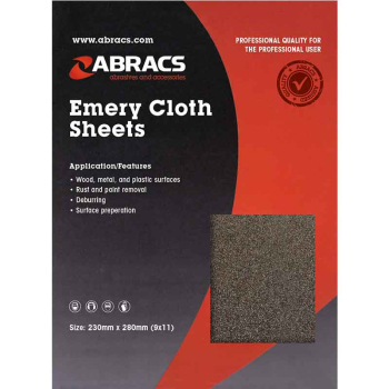 ABES080 EMERY PAPER 80 GRIT