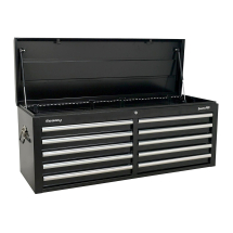 AP5210TBB Sealey Topchest 10 Drawer with Ball Bearing Runners - Black