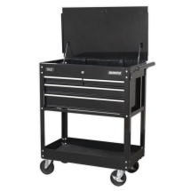 AP850MBC Heavy-Duty Mobile Tool & Parts Trolley With 4 Drawers