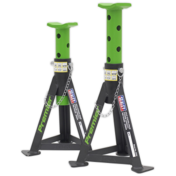 AS3G Sealey Axle Stands (Pair) 3 ton Green