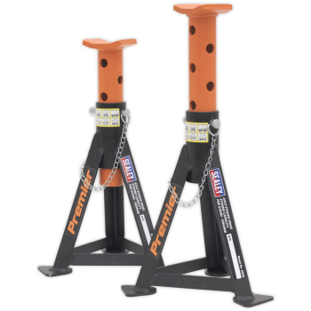 AS30 Sealey Axle Stands (Pair) 3 ton Orange