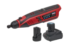 CP1207KITA Sealey Cordless Rotary Tool & Engraver + 2 Batteries