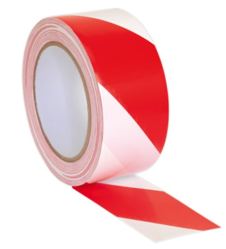 HWTRW 50mm x 33m Red/White Hazard Tape