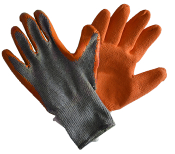 Orange Grip Glove Size 8 Med