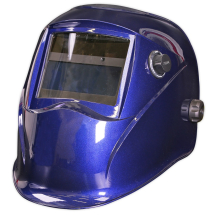 PWH611 Sealey Welding Helmet Auto Darkening Shade 9-13 - Blue