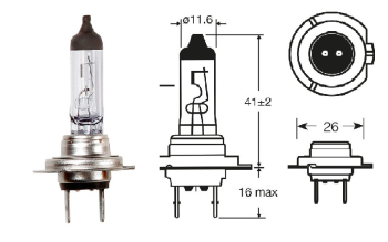 R477 Bulb Headlight H7