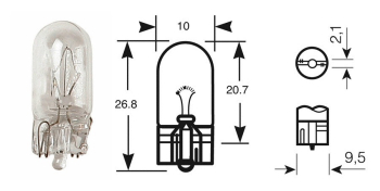 R504 Bulb Side/Tail Pack of Ten