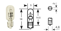 RB286 Bulb Indicator/Panel T5 Capless