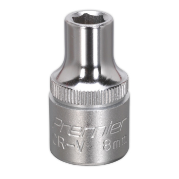 S1208 Siegen WallDrive Socket 8mm 1/2InchSq Drive