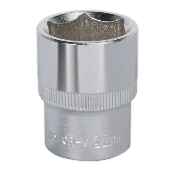 S1222 Siegen WallDrive Socket 22mm 1/2InchSq Drive