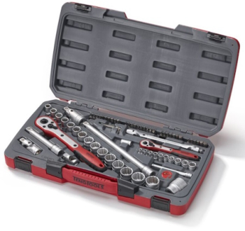 T1272 Mecca Pro Socket Set 1/4 and 1/2in Drive 72 Piece