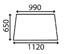 TVH/50504859 Side Window Clear with Aluminium Frame TVH/50504859 Side Window Clear with Aluminium Frame