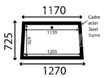 TVH/50792183 Windscreen Opening with Frame Flat - Clear - 1 Hole SL Cab TVH/50792183 Windscreen Opening with Frame Flat - Clear - 1 Hole SL Cab