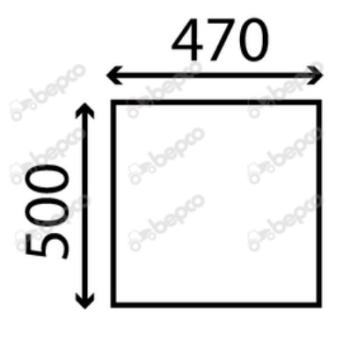 TVH/50800245 Side Window Fixed Flat, Clear TVH/50800245 Side Window Fixed Flat, Clear