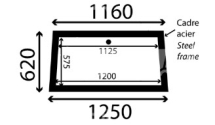 TVH/50800669 Windscreen Opening With Frame Flat - Clear - 1 Hole STD Cab TVH/50800669 Windscreen Opening With Frame Flat - Clear - 1 Hole STD Cab