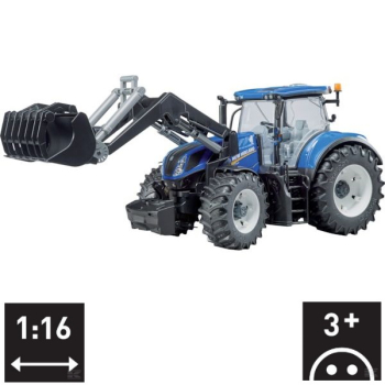U03121 New Holland T7.315 with front grab Loader