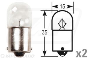 VLC0245 - Bulb 12V 10W (2 per pack) VLC0245 - Bulb 12V 10W (2 per pack)