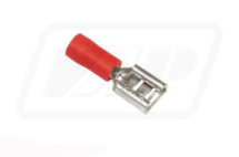 Red lucar female terminal 6.4mm (pack of 50)