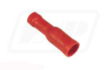 Red female bullet terminal 4mm (pack of 50)