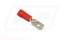 Red lucar male terminal 6.4mm (pack of 10)