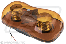 VLC6161 LED Amber rotating bar beacon bolt-on type