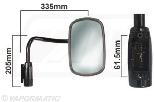 VLD1067 - Convex Mirror Head and Bracket R/H