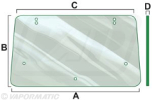 VPM7080 Cab glass - Rear Window