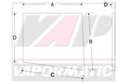 VPM7124 - Cab glass - Right Hand