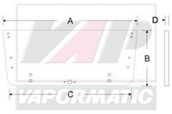 VPM7129 - Cab glass - Rear Window